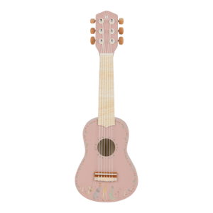 Little Dutch Drewniana gitara rózowa Safari Friends 