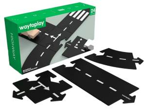 WAYTOPLAY HIGHWAY TOR KAUCZUKOWY GUMOWY ELASTYCZNY DROGA 24 ELEMENTY