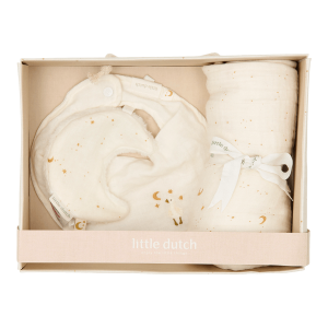  Little Dutch Zestaw prezentowy Moon & Stars 3 elementy 0M+
