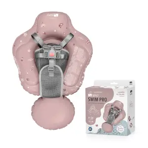 SWIM PRO – Koło treningowe do nauki pływania z szelkami 6-36M (11-18 kg) PINK