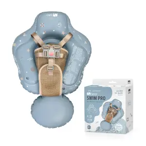 SWIM PRO – Koło treningowe do nauki pływania z szelkami 6-36M (11-18 kg) BLUE
