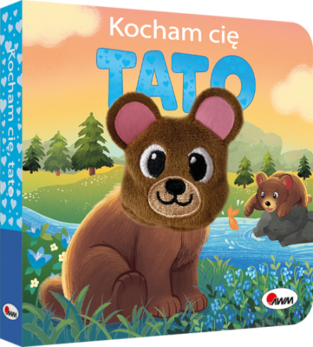 Okladka-3d-ksiazki-z-pacynka-Kocham-Cie,-Tato-przedstawiajaca-malego-misia.webp