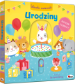 Okladka-3D-ksiazki-z-ruchomymi-elementami-Wesole-zwierzaki.-Urodziny-przedstawiajaca-kroliczka-z-tortem-w-towarzystwie-gosci,-widoczny-ruchomy-element.webp