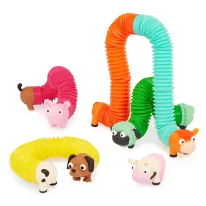 B.toys Akordeonowe rurki sensoryczne – WIEJSKIE ZWIERZĘTA – Battat