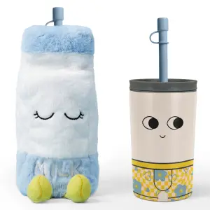 Butelka termiczna w pluszowym etui Fuzzie Asobu – Millie 360 ml