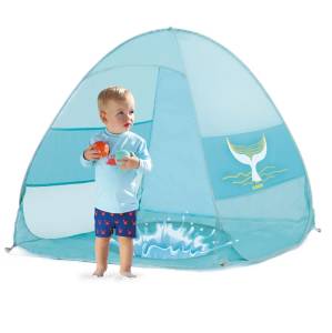 Ludi Namiot plażowy POP-UP z brodzikiem – ochrona UV50 100x100 cm