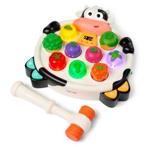  B.Toys Muzyczna gra zręcznościowa z młotkiem Wesoła Krówka Łap witaminy! 2+