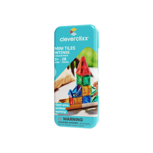 Cleverclixx - Klocki magnetyczne Mini Tiles Pack Intense 28 el.