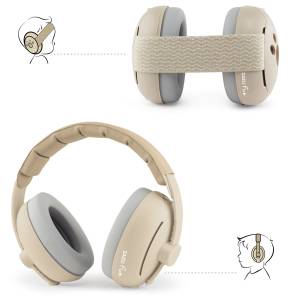  Zazu Fun Słuchawki Wygłuszające 2w1 0-4 lat dla Dzieci i Niemowląt / Beige