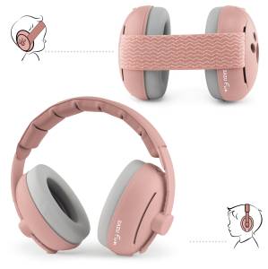 Zazu Fun Słuchawki Wygłuszające 2w1 0-4 lat dla Dzieci i Niemowląt / Pink