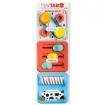 FAT BRAIN TOYS PlayTab Sensoryczne Kwadraty. Zestaw 6 z Gąsienicą.