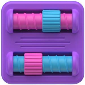 FAT BRAIN TOYS PlayTab Sensoryczny Kwadrat. Nakrętki