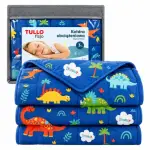 TULLO  Sensoryczna kołdra obciążeniowa 3 kg niebieska 100 cm x 150 cm  