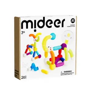  Mideer Zestaw magnetycznych pałeczek konstrukcyjnych (26 el.)