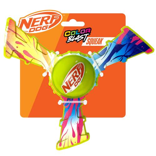 NERF DOG Zabawka dla psów z gumy TPR trójlotka z kolorowym uchwytem 20 cm 810162491529 (1).jpg
