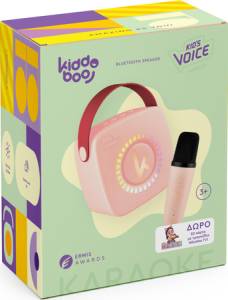 Kiddoboo mini zestaw karaoke, głośnik, Pink, 3+