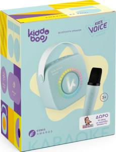 Kiddoboo mini zestaw karaoke, głośnik, Blue, 3+