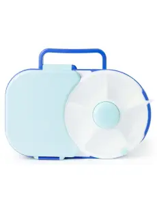 Śniadaniówka dla dzieci Lunchbox Snack Spinner 2w1 Gobe - Blueberry Blue