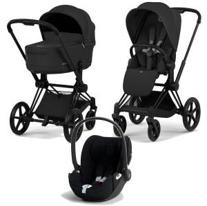 Cybex Priam 5.0 Comfort wózek dziecięcy zestaw 3w1 / Sepia Black Matt Black