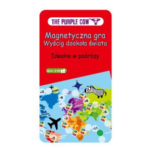  Podróżna gra magnetyczna The Purple Cow - Wyścig dookoła świata 6 lat +