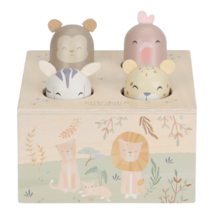 Little Dutch Drewniana zabawka pop-up Safari Friends FSC