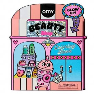  Książka do kolorowania kolorowanka z naklejkami - Beauty Shop - OMY 3 lata+