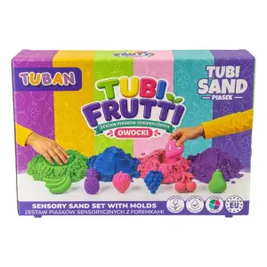 TUBAN ZESTAW PIASEK SENSORYCZNY – TUBI FRUTTI