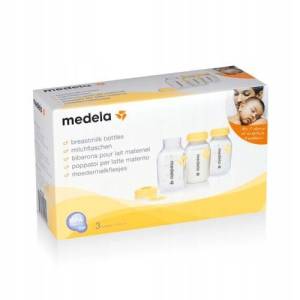MEDELA ZESTAW BUTELEK DO PRZECHOWYWANIA MLEKA POKARMU (3SZTx150ML)