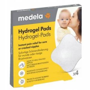 Medela Wkładki hydrożelowe kompresy na brodawki i laktację, 4 sztuki
