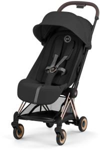 Cybex Coya Comfort - lekki wózek spacerowy | Sepia Black on Rosegold 2026