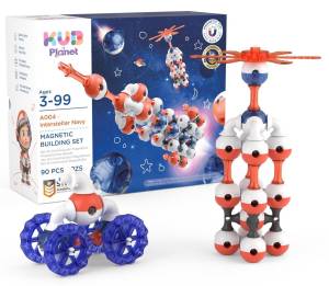  KUB PLANET magnetyczne klocki konstrukcyjne 3D 90 el. 3 lata+