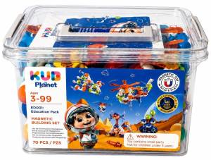 KUB PLANET magnetyczne klocki konstrukcyjne 3D 70 el. 3 lata+