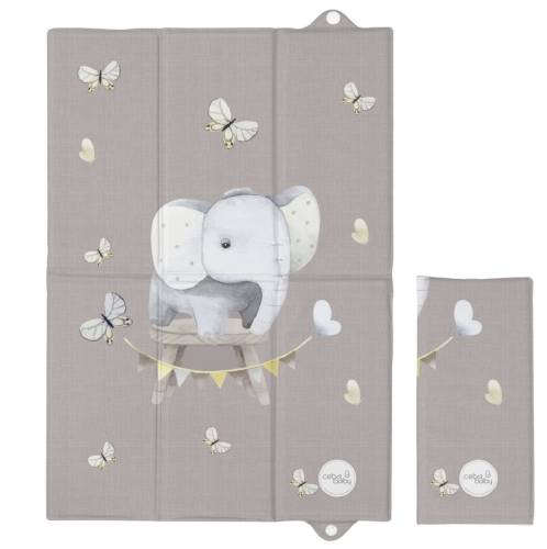 CEBA BABY Składana mata do przewijania 40x60 cm Basic Little Elephant 5907672348292.jpg