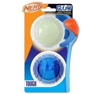 NERF DOG Zestaw prezentowy TPR Świecąca piłka Lightning + piłka Sonic