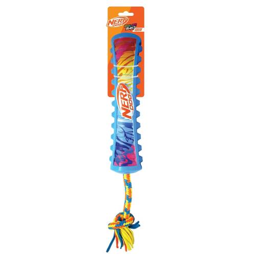 NERF DOG Zabawka dla psów TPR piszczący szarpak z kolorowym uchwytem i linką tekstylną – 29 cm 810162491611 (1).jpg