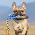 NERF DOG Zabawka dla psów TPR piszczący szarpak z kolorowym uchwytem i linką tekstylną – 29 cm 810162491611 (4).jpg