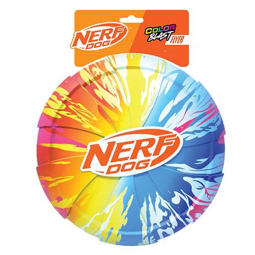 NERF DOG Zabawka dla psów TPR dysk z kolorowym uchwytem falisty wzór 24 cm 810162491475 (1).jpg