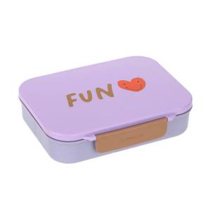 Lassig Lunchbox Bento z przegródkami Little Gand Heart Lilac