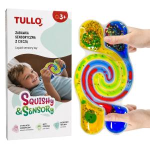  Tullo Zabawka Sensoryczna Gniotek sensoryczny squishy tunel z cieczą