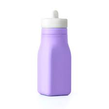 OmieBottle - Silikonowy bidon dla dzieci do lunchbox , lilac