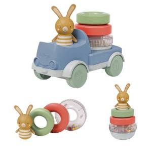 Taf Toys Kolorowa Ciężarówka z Króliczkiem nakładanka 2w1 9M+