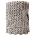 Kocyk z 100% wełny merino dla niemowląt 80×100 cm taupe  Premium splot ciasteczko 5904121604626 (1).jpg