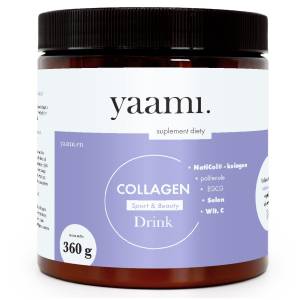 Collagen drink sport & beauty - malinowy, kolagen + antyoksydanty Yammi