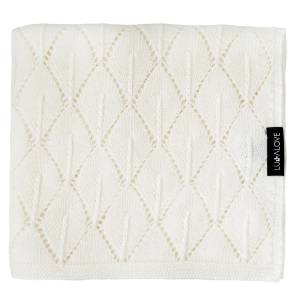 Kocyk dziecięcy 100% wełny merino dla niemowląt 80×100 cm Premium Lullalove