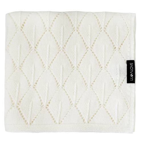 Kocyk z 100% wełny merino dla niemowląt 80×100 cm – kokos  Premium, splot liście ażur 5904121611013 (1).jpg