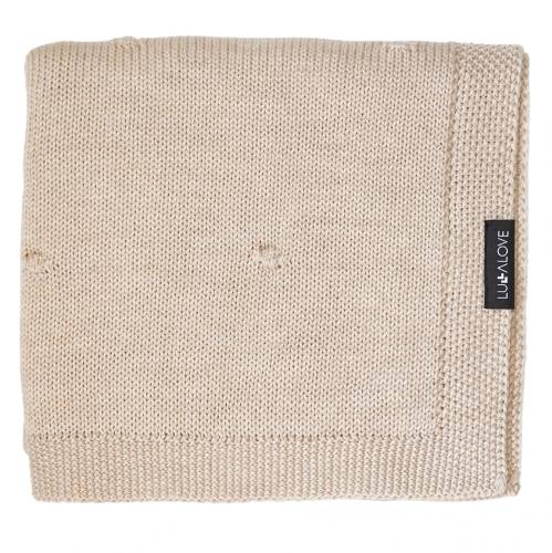 Kocyk z 100% wełny merino dla niemowląt 80×100 cm – beż  Premium, splot popcorn 5904121611099 (1).jpg