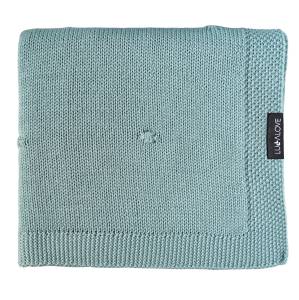Kocyk dziecięcy 100% wełny merino dla niemowląt 80×100 cm Premium Popcorn