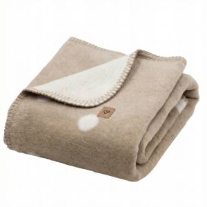 Zaffiro Koc Bari Bawełniany Dziecięcy 75x100 cm miękki ciepły kocyk / Beige