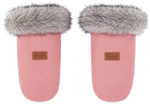 PETITE&MARS Mufka do wózka / ciepłe rękawiczki Fjora Old Pink