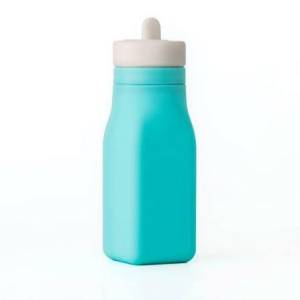 OmieBottle - Silikonowy bidon dla dzieci do lunchbox , teal